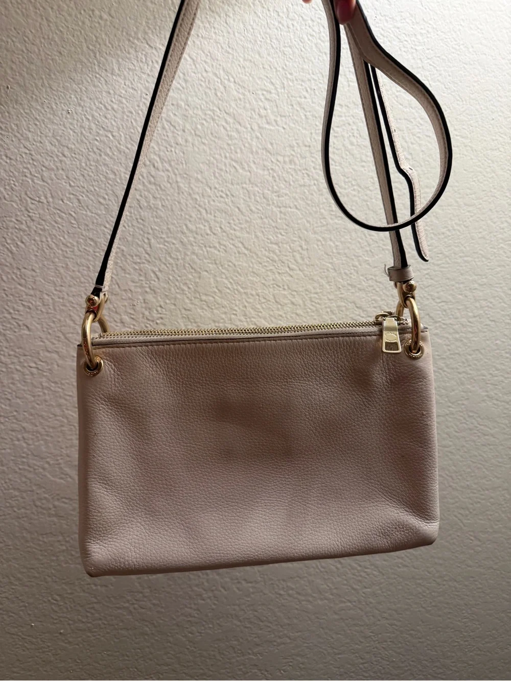 Coach Mia Crossbody Bag (Color: White Pebbled)